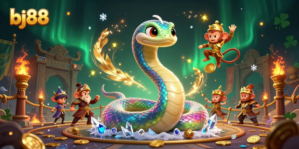 Experience the vibrant gaming world of bj88 with dynamic characters and magical elements in an engaging casino scene.
