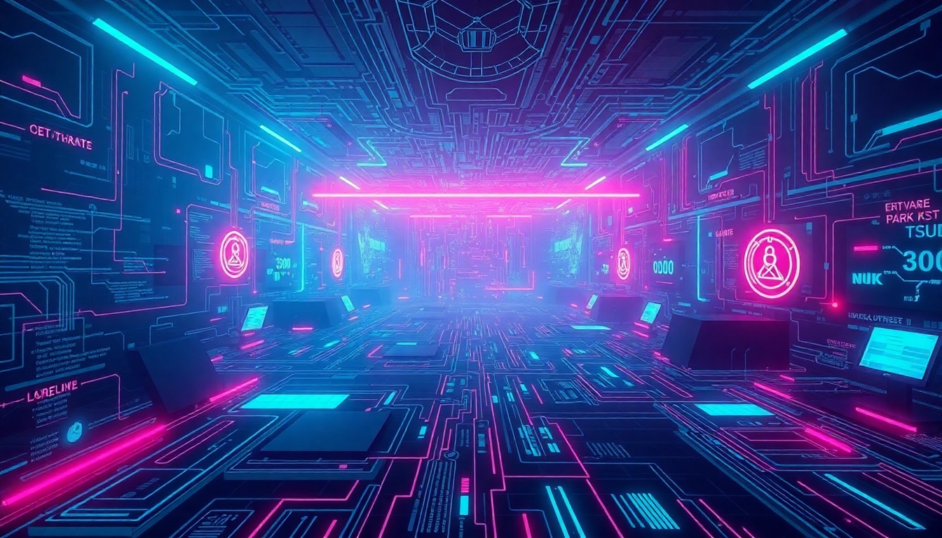 The hidden wiki: A digital landscape depicting the dark web's secure .onion links and anonymity.