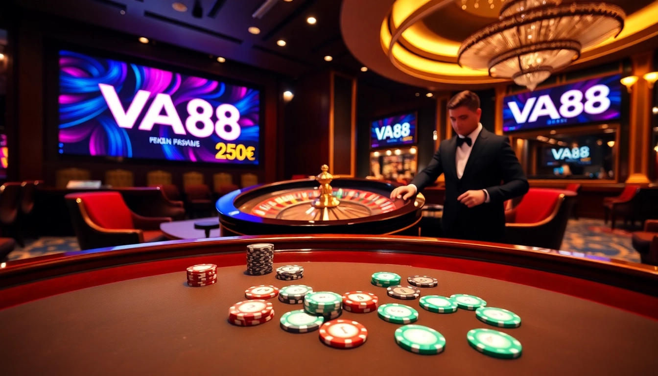 Experience the thrill of gambling at VA88 with luxurious casino tables and exciting games.