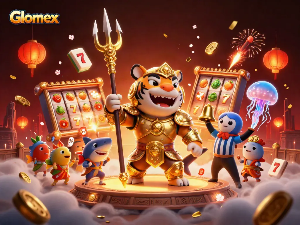 Engage in thrilling casino action with Glomex marine-themed slot reels and golden jackpots.