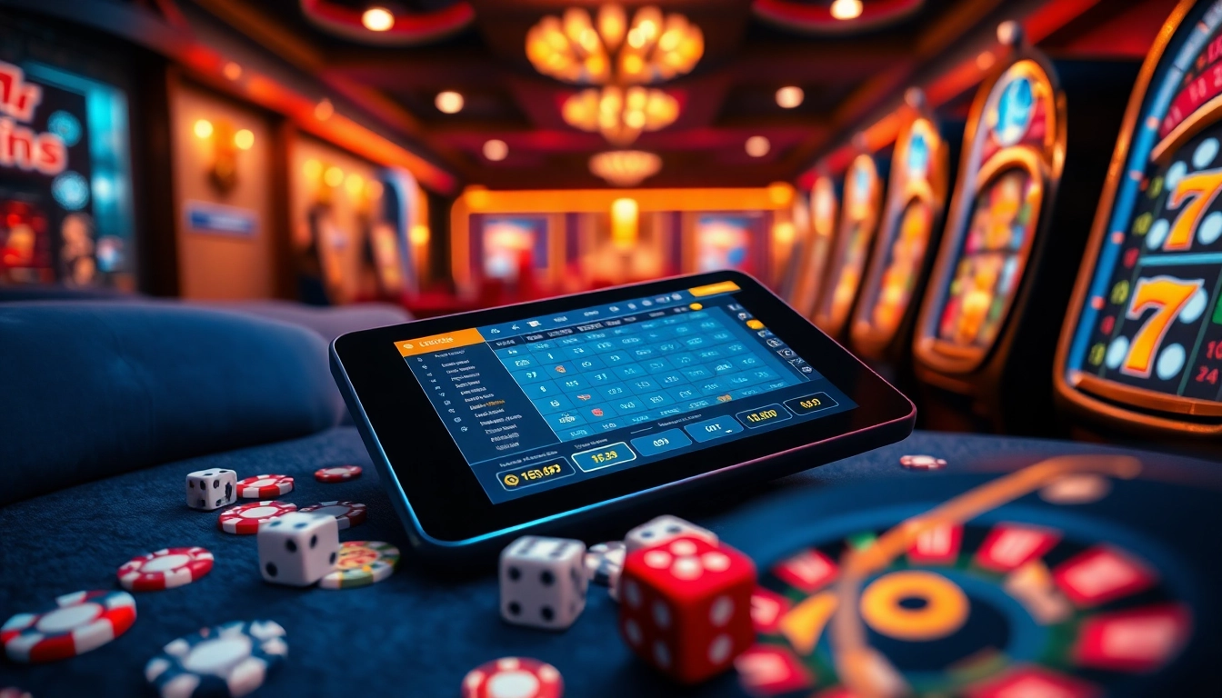 Lô đề trực tuyến interface showing fast-paced betting with vibrant casino chips and roulette wheel