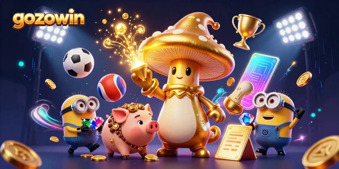 Engage with the magical world of gozowin, where a wizard and truffle pig work their golden magic in an animated casino!