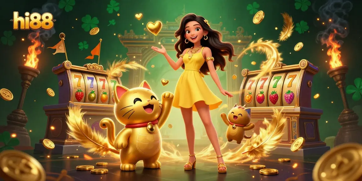 Win big with hi88's vibrant online casino scene featuring engaging characters and exciting gaming elements.