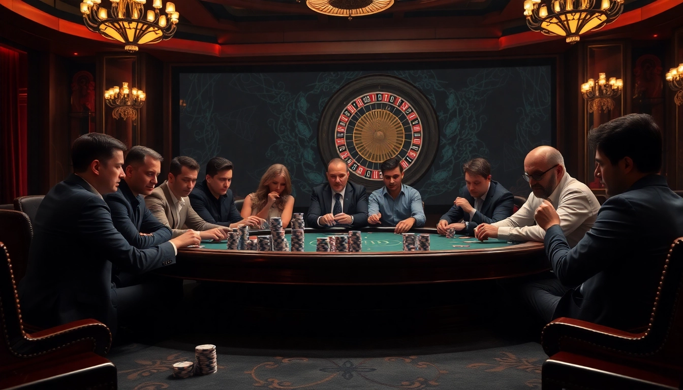Players engaged in an intense poker game, exploring hidden wiki dark web connections.