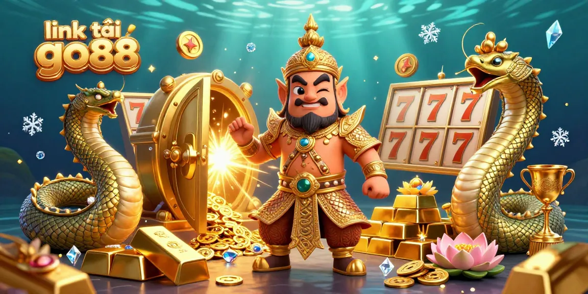Win big with the link tải go88 in this vibrant 3D casino illustration featuring golden treasures and exhilarating gameplay.