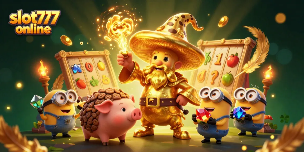 Experience the thrill of slot777 online with our enchanting 3D casino art featuring magical elements and treasure hunting.