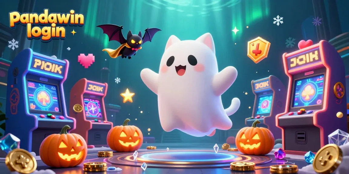 Experience thrilling entertainment with pandawin login in a haunted casino scene filled with ghosts and glowing jackpots.