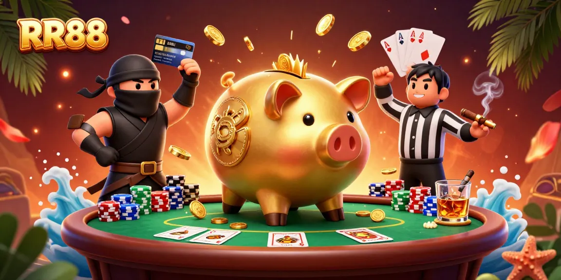 Experience excitement at RR88 with a dynamic 3D casino showdown featuring vibrant gaming elements.